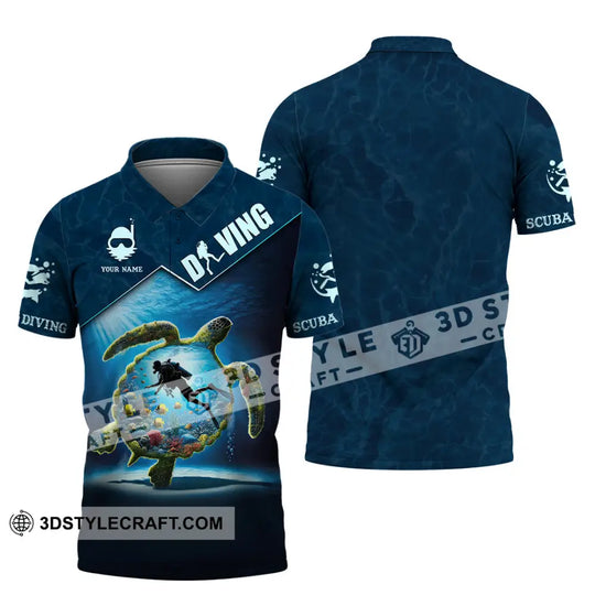 Unisex Shirt, Custom Name Scuba Diving Shirt, Scuba Diving Gift style option 4