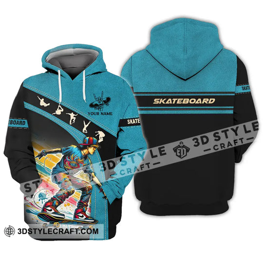 Unisex Shirt - Custom Name Skateboarding Player Sport Shirt style option 3