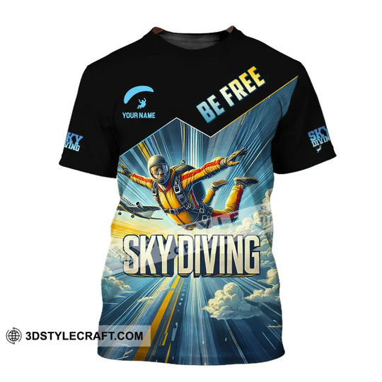 Unisex Shirt, Custom Name Sky Diving Shirt, T-Shirt for Sky Diving Lover style option 2