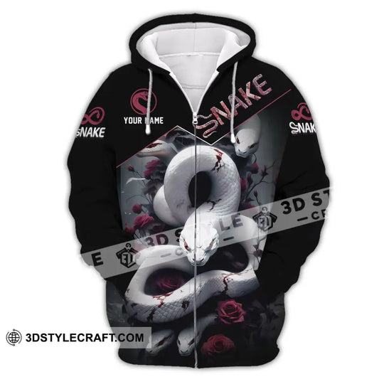 Unisex Shirt, Custom Name Snake Shirt, Snake T-Shirt Hoodie Long Sleeve Shirt style option 3