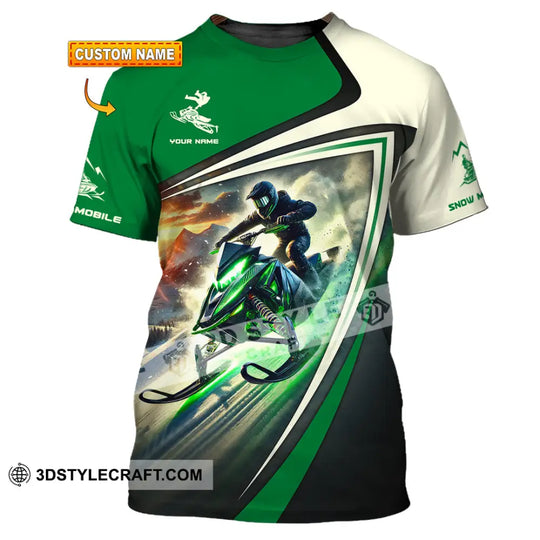 Unisex Shirt, Custom Name Snow Mobile Shirt, Snow Mobile Gift style option 1