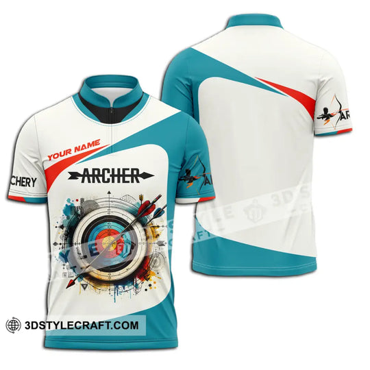 Unisex Shirt - Custom Name Sport Shirt, Archery Classic style option 2