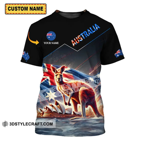Unisex Shirt - Custom Name Sport Shirt, Australia Icons style option 1