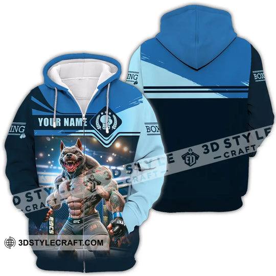 Unisex Shirt - Custom Name Sport Shirt, Boxing Muscle Wolf style option 4