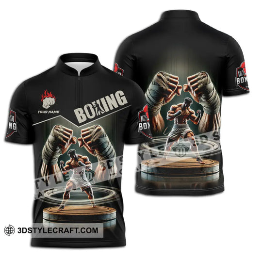 Unisex Shirt - Custom Name Sport Shirt, Boxing Player Boxing Lover style option 2