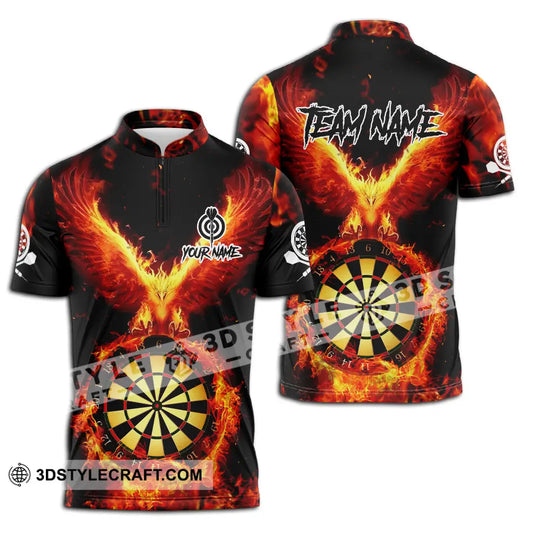 Unisex Shirt - Custom Name Sport Shirt, Fire Eagle Darts Player style option 2