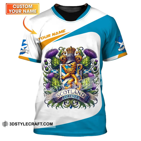 Unisex Shirt - Custom Name Sport Shirt, Scotland Forever style option 1