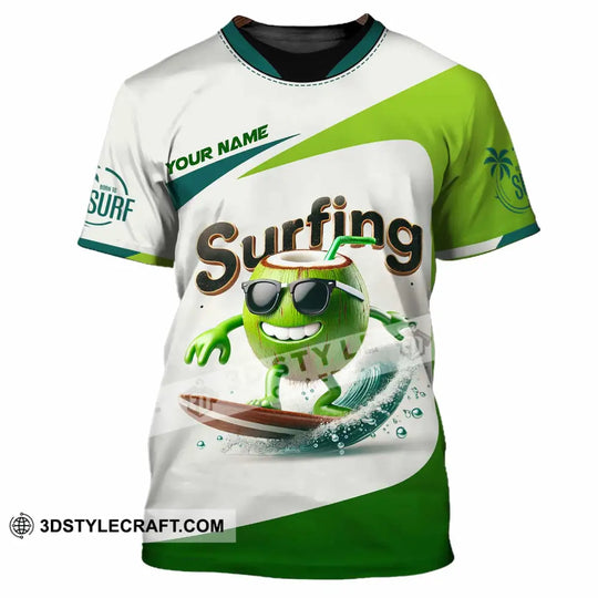 Unisex Shirt, Custom Name Surfing Shirt, Surfing Love Hoodie Shirt Polo Long Sleeve Shirt style option 2