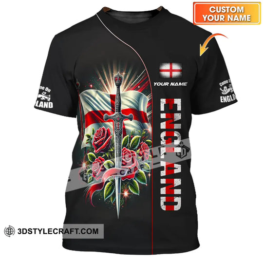 Unisex Shirt - Custom Name Sword Of England style option 1