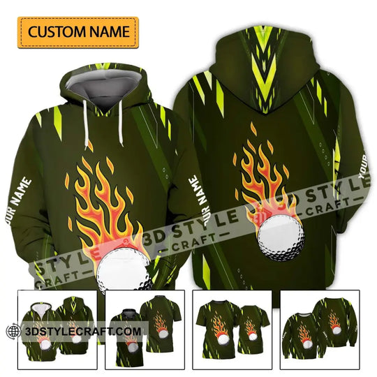 Unisex Shirt - Custom Name T-Shirt, Fire Gold Ball style option 2