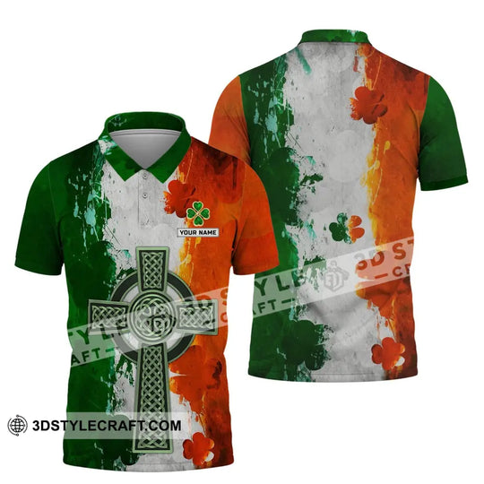 Unisex Shirt - Custom Name T-Shirt - Happy ST. Patrick's Day Clothing, Clover Shirt style option 4