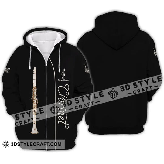 Unisex Shirt - Custom Name T-Shirt - Love Clarinet  - Clarinet Lover Shirt style option 4