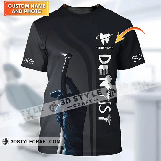 Unisex Shirt - Custom Name T-Shirt - Personalized Dentist Shirt - Gift For Dentists style option 1