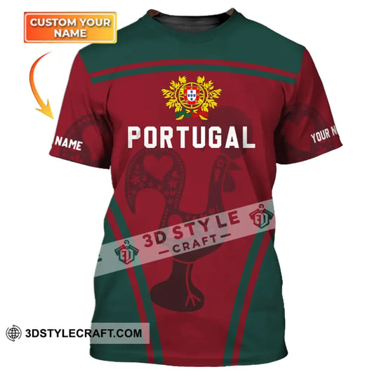 Unisex Shirt - Custom Name T-Shirt, Portugal Shirt, Portugal Clothing style option 1