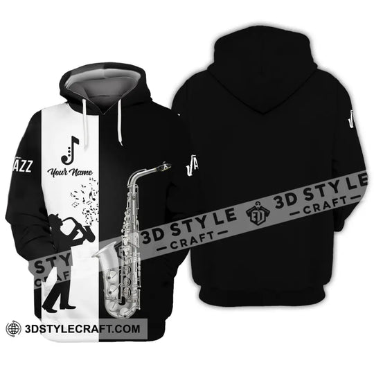 Unisex Shirt - Custom Name T-Shirt - Saxophone Lover Shirt style option 3
