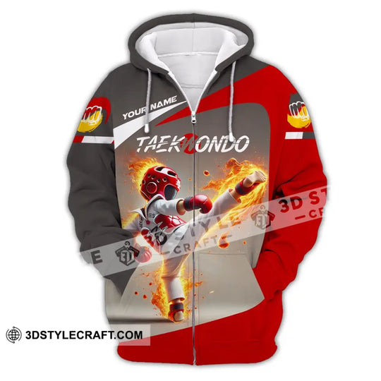 Unisex Shirt - Custom Name Shirt Taekwondo style option 3