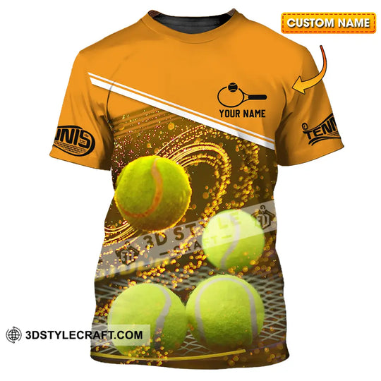 Unisex Shirt - Custom Name Tennis Ball Shirt style option 1