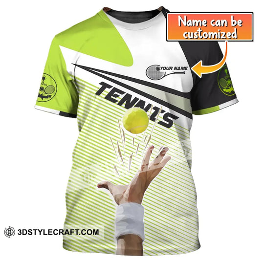 Unisex Shirt, Custom Name Tennis Shirt, T-Shirt for Tennis Club, Gift for Tennis Players style option 1