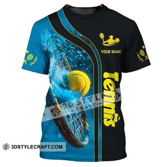 Unisex Shirt, Custom Name Tennis Shirt, T-Shirt for Tennis Club, Gift for Tennis Players style option 2