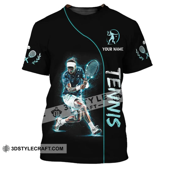 Unisex Shirt, Custom Name Tennis Shirt, T-Shirt for Tennis Club, Gift for Tennis Players style option 2