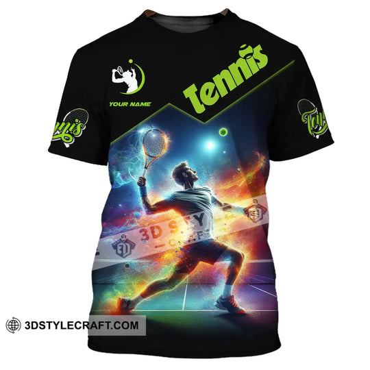 Unisex Shirt, Custom Name Tennis Shirt, T-Shirt for Tennis Club, Gift for Tennis Players style option 2