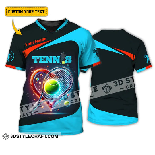 Unisex Shirt, Custom Name Tennis T-Shirt, Tennis Hoodie Long Sleeve Shirt, Gift for Tennis Lovers style option 1