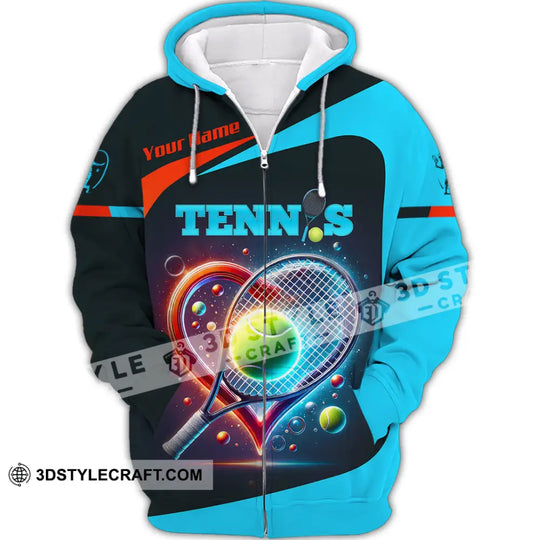 Unisex Shirt, Custom Name Tennis T-Shirt, Tennis Hoodie Long Sleeve Shirt, Gift for Tennis Lovers style option 3