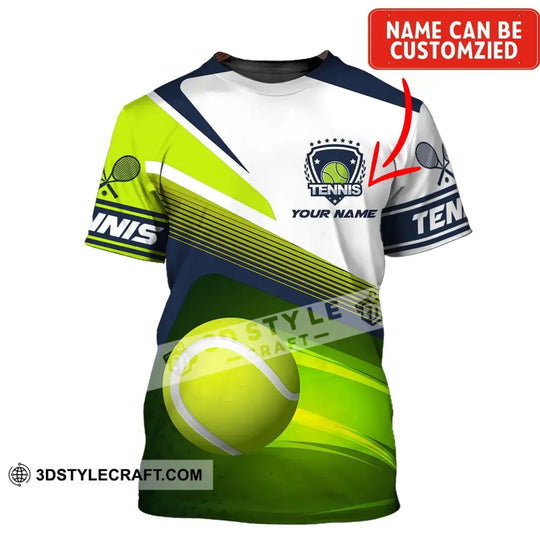 Unisex Shirt, Custom Name Tennis T-Shirt, Tennis Hoodie, Tennis Polo Shirt, Gift for Tennis Lover style option 1