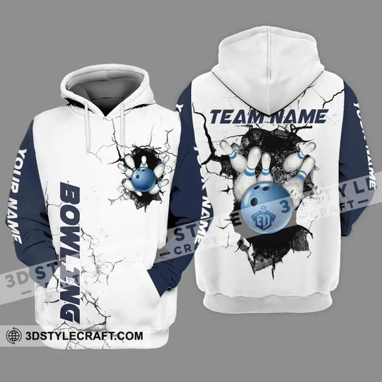 Unisex Shirt - Custom Name The Bowling Player Sport Shirt Cracking Wall style option 3