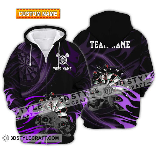 Unisex Shirt - Custom Name The Skull Darts Sport Shirt style option 2