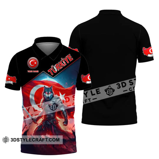 Unisex Shirt, Custom Name Türkiye Shirt, Turkiye Lover Polo Long Sleeve Shirt style option 4