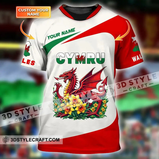 Unisex Shirt, Custom Name Wales T-Shirt, Wales Cymru Shirt, Wales Hoodie Polo Hoodie style option 1
