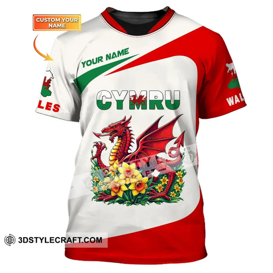 Unisex Shirt, Custom Name Wales T-Shirt, Wales Cymru Shirt, Wales Hoodie Polo Hoodie style option 2