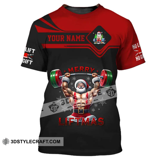 Unisex Shirt, Custom Name Weight Lifting Shirt, Christmas Gift for Gym Lover style option 2