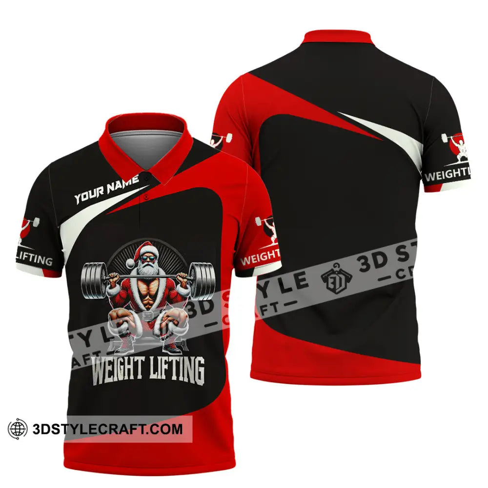 Unisex Shirt Custom Name Weight Lifting Gym Lover Christmas Gift Polo / S T-Shirt