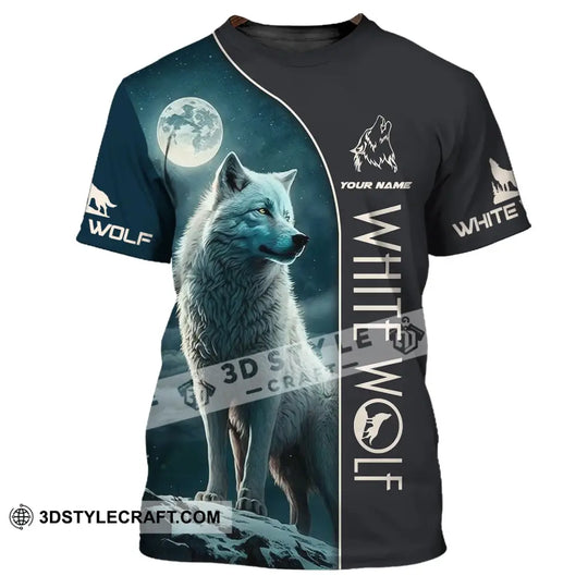 Unisex Shirt - Custom Name Shirt - White Wolf Shirt - White Wolf style option 2