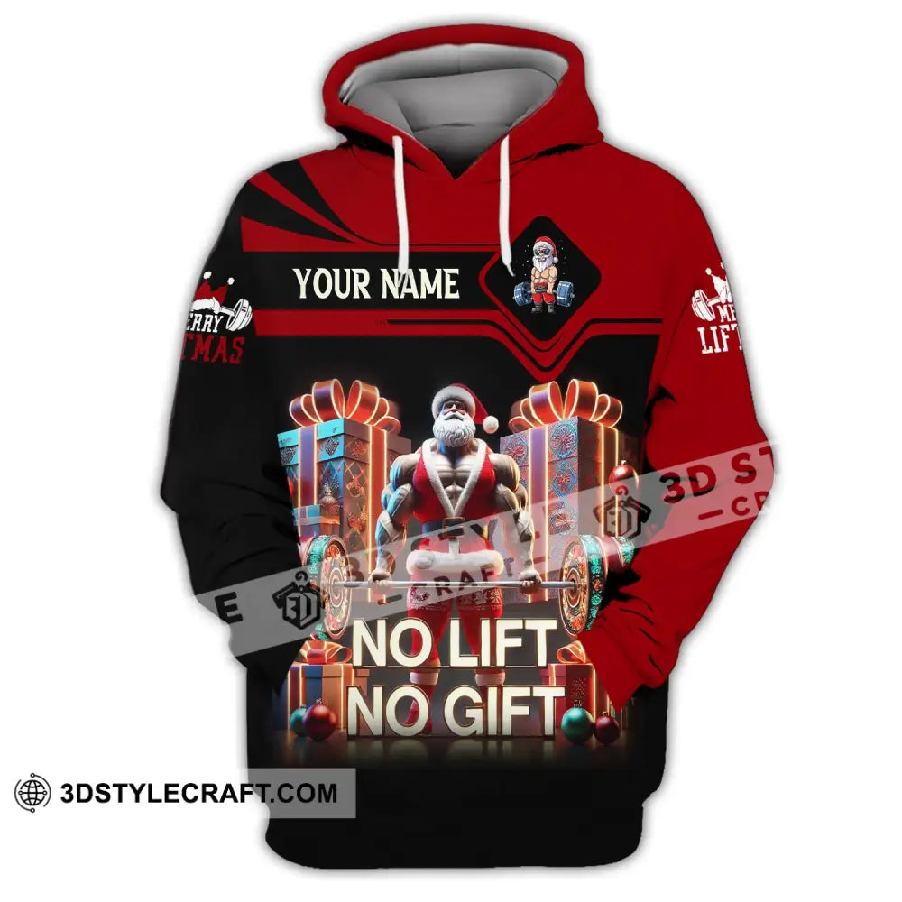 Unisex Shirt Custom Name Work Out No Lift Gift Love T-Shirt Hoodie / S T-Shirt