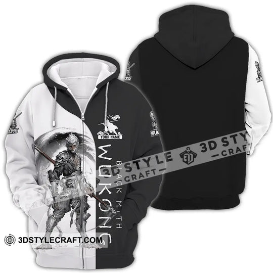 Unisex Shirt - Custom Name Wukong Shirt Black Myth Wukong style option 4
