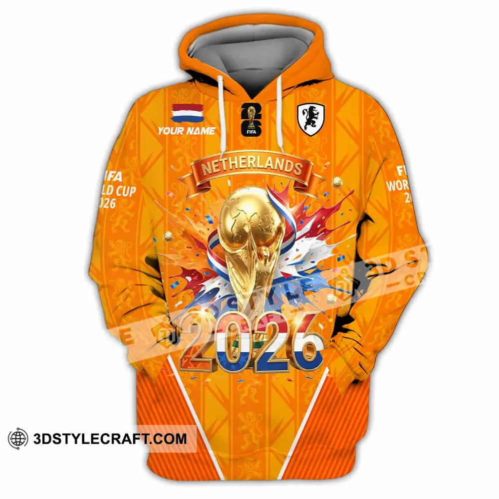 Unisex Shirt - Custom Netherlands World Cup 2026 3D Shirt Hoodie / S T-shirt