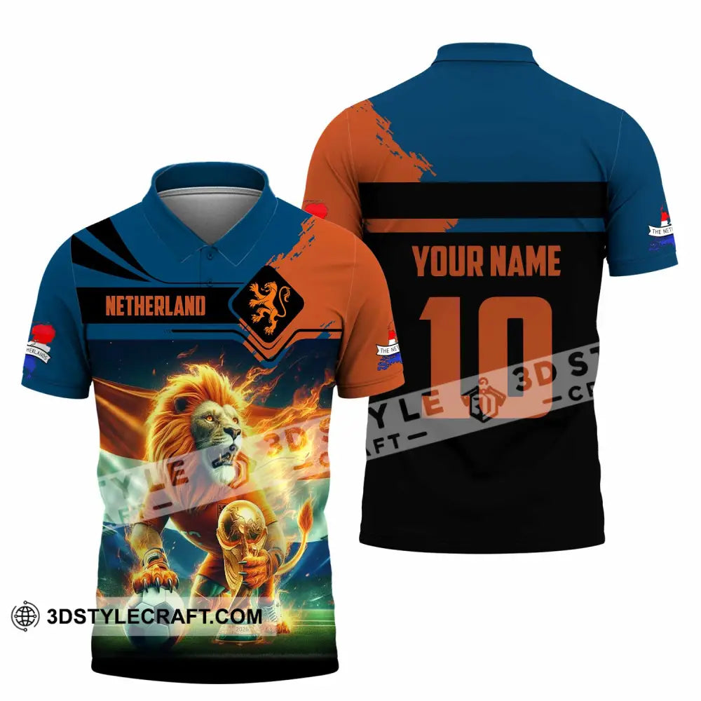 Unisex Shirt - Custom Netherlands 3D Shirt Polo Shirt / S T-shirt