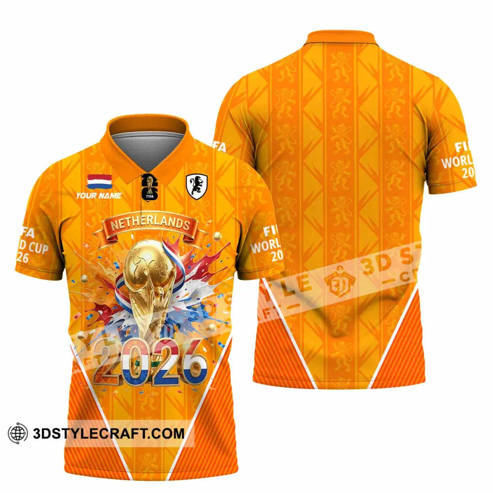 Unisex Shirt - Custom Netherlands World Cup 2026 3D Shirt Polo Shirt / S T-shirt