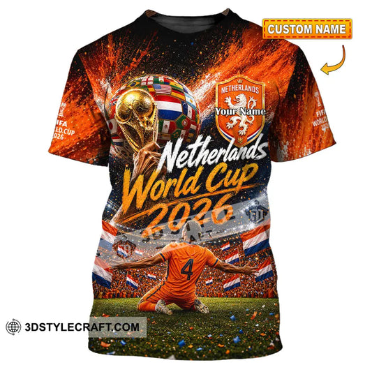 Unisex Shirt - Custom Netherlands World Cup 2026 Shirt - T-shirt