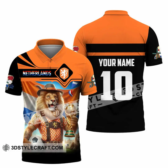 Unisex Shirt - Custom Netherlands World Cup 2026 3D Shirt style option 2