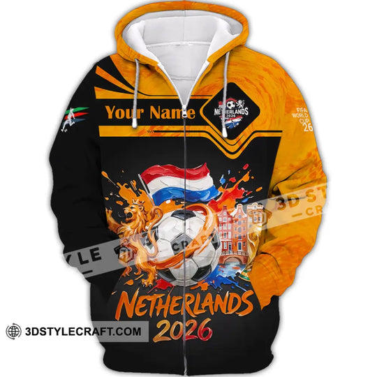 Unisex Shirt - Custom Netherlands World Cup 2026 Shirt style option 3