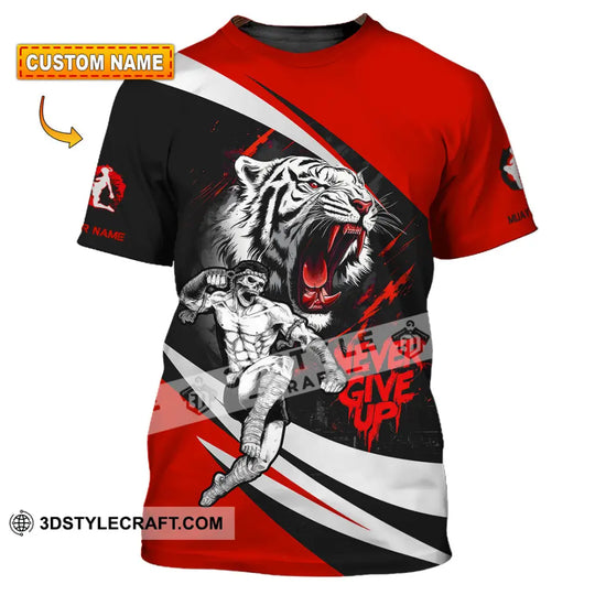 Unisex Shirt - Custom Never Give Up Muay Thai Shirt style option 1
