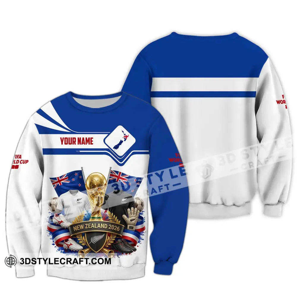Unisex Shirt - Custom New Zealand World Cup 2026 Shirt - Long Sleeve / S - T-shirt