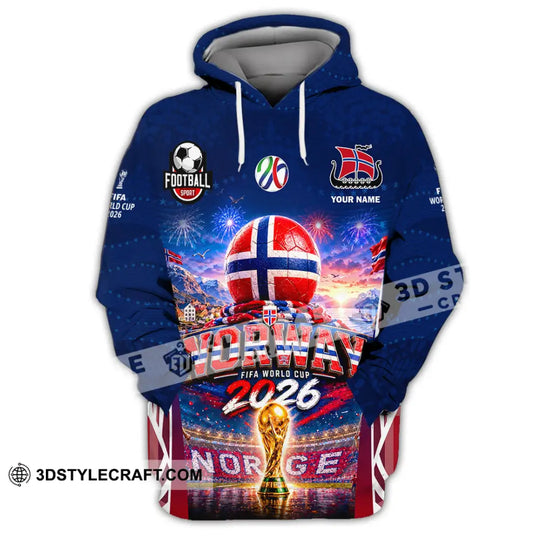 Unisex Shirt - Custom Norway World Cup 2026 Shirt style option 2