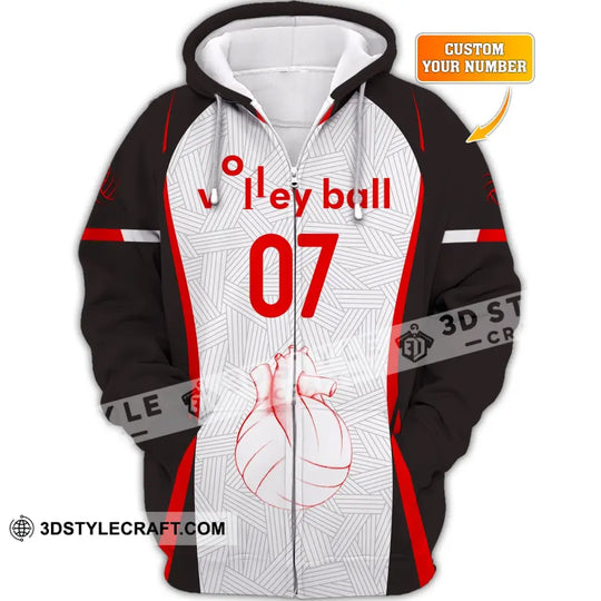 Unisex Shirt, Custom Number Volleyball Shirt, Volleyball Hoodie, Volleyball Team T-Shirt, Gift for Volleyball Players style option 4