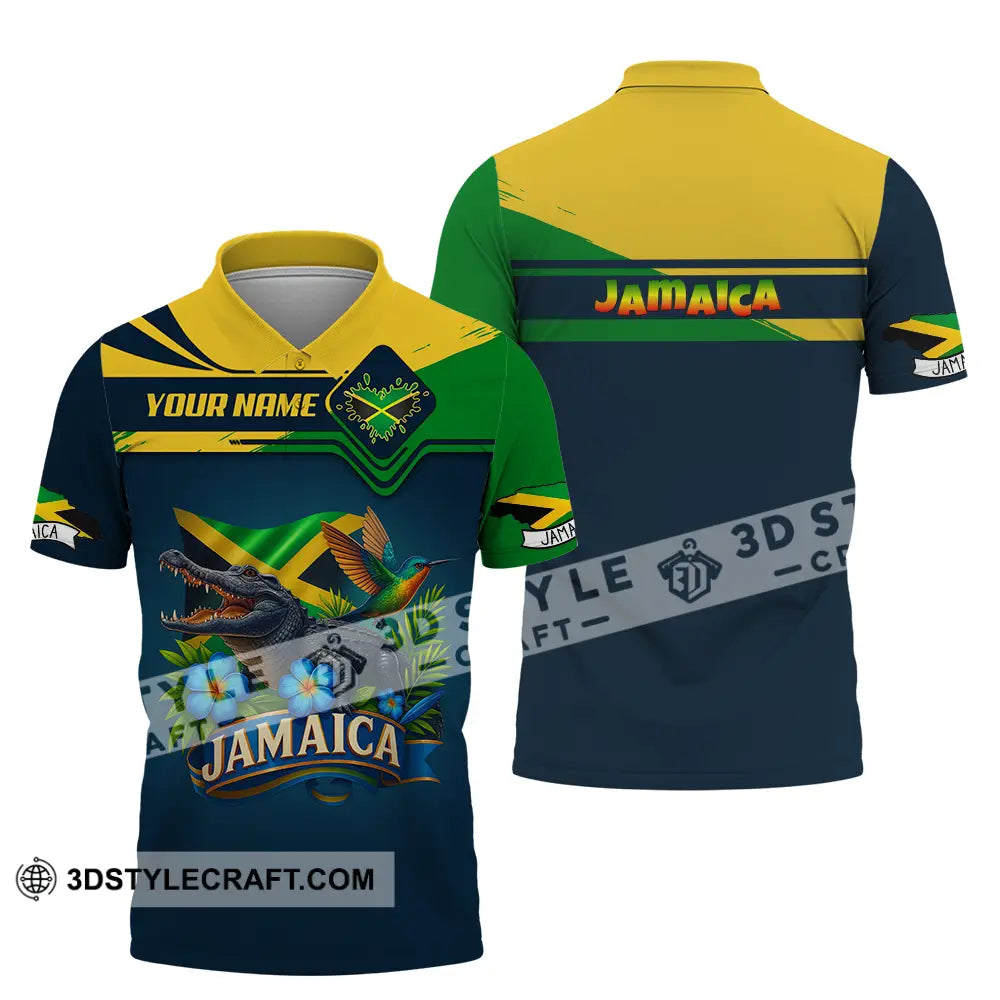 Unisex Shirt - Custom One Love Jamaica Shirt Polo Shirt / S T-shirt