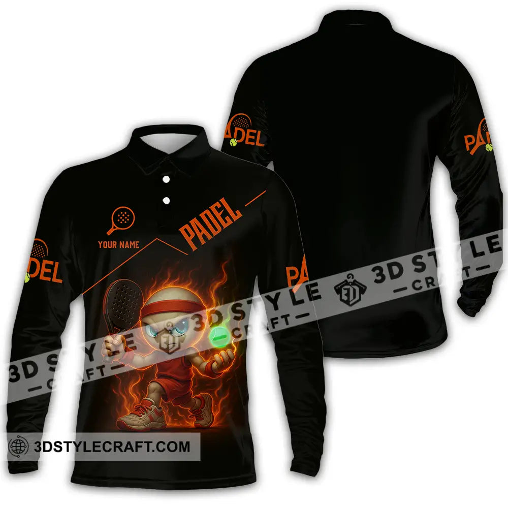Unisex Shirt - Custom Padel Shirt Long Sleeve Polo / S T-shirt